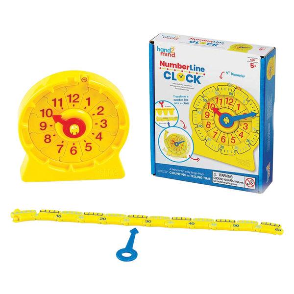 【アウトレット】hand2mind　Mini　Student　Clock　ナンバーライン学習時計　H2M92286ーJ　1個