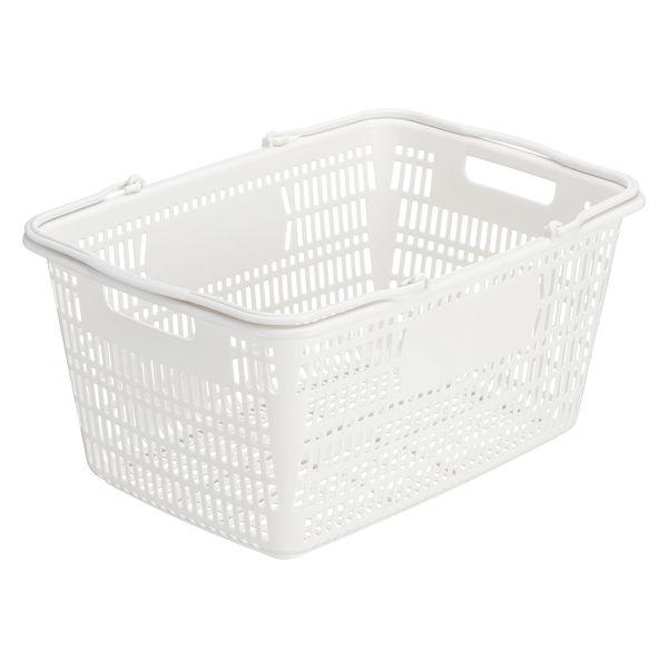 現場のチカラ　買い物カゴ 28.8L　幅515×奥行358×高さ252mm　ホワイト　1個 オリジナル