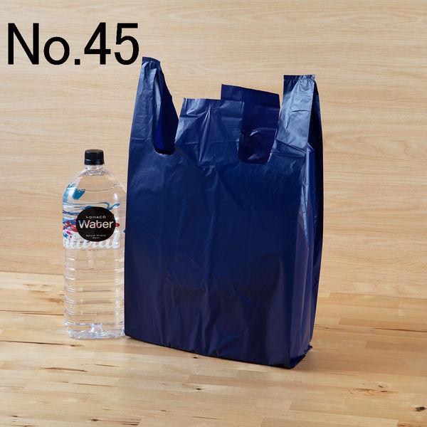 伊藤忠リーテイルリンク レジ袋 ネイビー No.45 100枚入 VCJ-45N 1袋(100枚入)