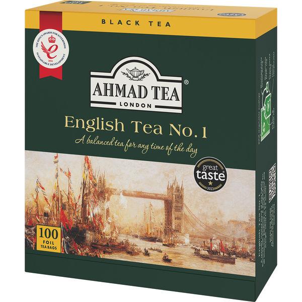 （紅茶ティーバッグ）AHMAD TEA (アーマッドティー）イングリッシュティー NO.1 1箱（100バッグ入）（大容量）