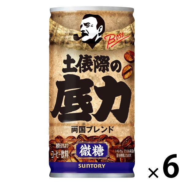 （缶コーヒー） サントリーフーズ ボス 土俵際の底力 185g 1セット（6缶）