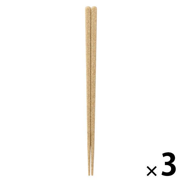 無印良品 ヤシの端材を使った 箸 約２３ｃｍ 1セット（1膳×3） 良品計画