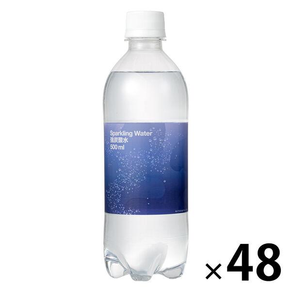 ライフドリンクカンパニー スパークリングウォーター 無糖 強炭酸水 500ml ペットボトル 1セット（48本） オリジナル