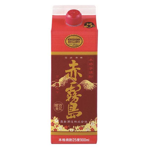 赤霧島 芋焼酎 25度 900ml パック 1本 霧島酒造