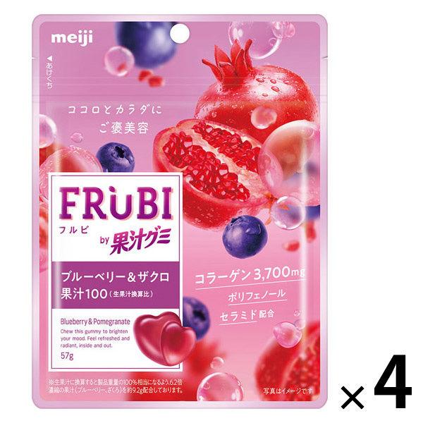 グミ 食べきりサイズ ＦＲＵＢＩ　ｂｙ果汁グミ　ブルーベリー＆ざくろ 1セット（1個×4）