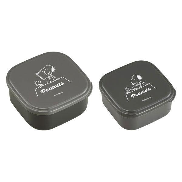 保存容器 360ml 550ml 2個セット スヌーピー ブラック SSP-22 1個 お弁当箱 レンジ可 OSK オーエスケー