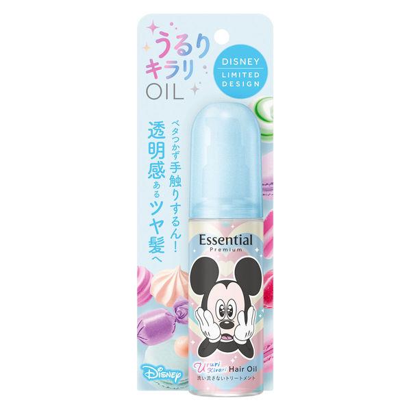 【アウトレット】数量限定　エッセンシャル プレミアム うるりキラリオイル ディズニーデザイン 80ml ホワイトピーチ＆ムスクの香り 花王