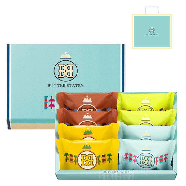 バターステイツクッキー 4種 8個入 1箱 グレープストーン 手土産 ギフト 洋菓子 個包装 母の日 父の日 敬老の日 紙袋付き