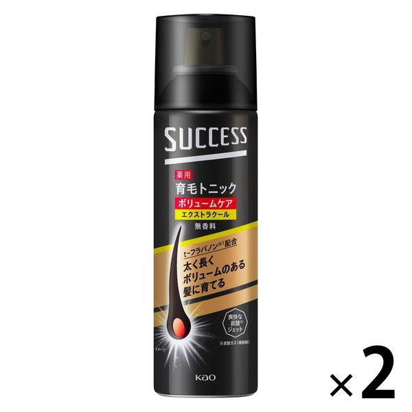 サクセス 薬用育毛トニック ボリュームケア EXクール 180g 2個 花王