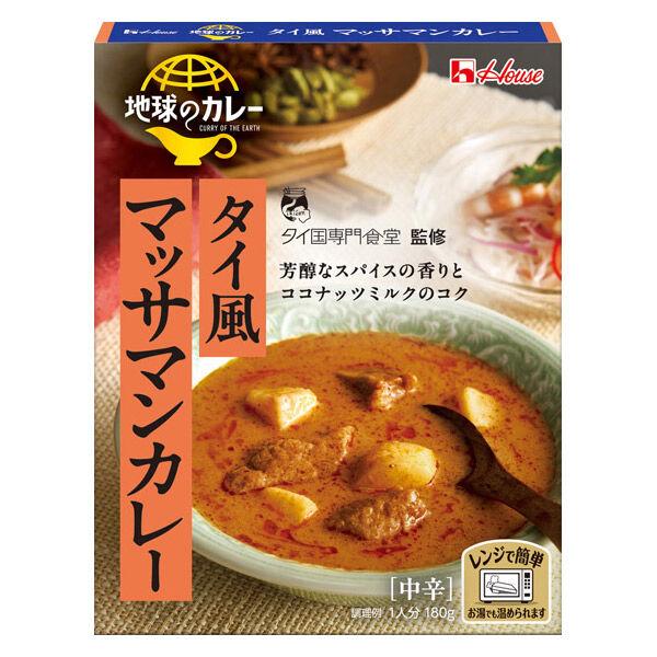 ハウス食品 地球のカレー タイ風マッサマンカレー 1個（180g） 「タイ国専門食堂」監修 レトルトカレー レンジ対応