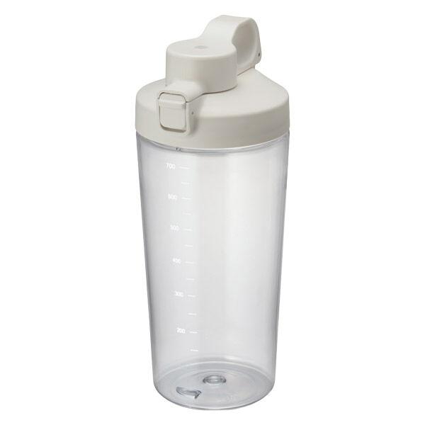無印良品 広口で洗いやすい　目盛り付き　ワンタッチボトル 白　約７００ｍＬ  良品計画