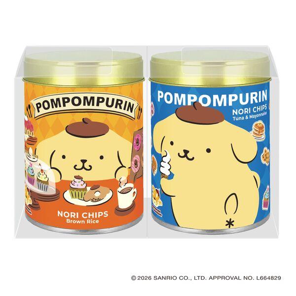 〈山本海苔店〉ポムポムプリンのりチップス2缶詰合せ 手土産 ギフト お菓子 おつまみ 三越伊勢丹 紙袋付き
