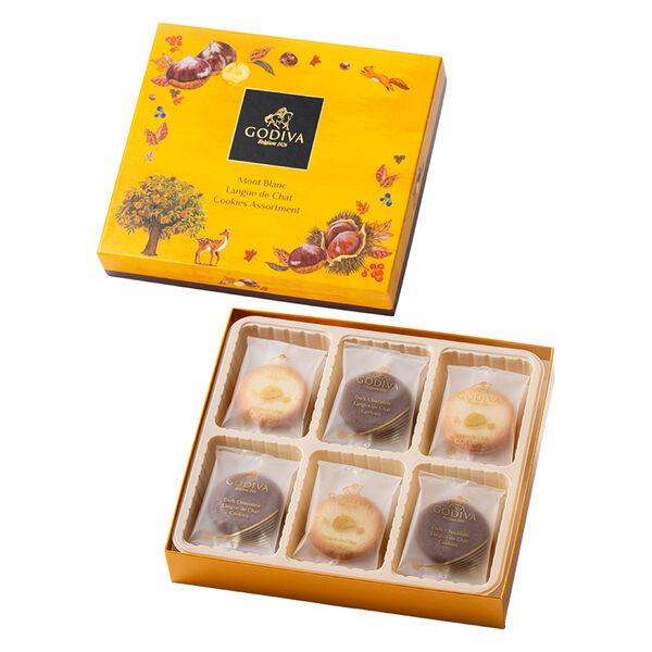〈GODIVA〉モンブランラングドシャクッキー アソートメント 18枚入 手土産 ギフト 洋菓子 お菓子 三越伊勢丹 紙袋付き