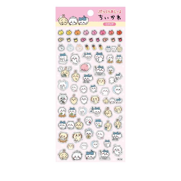 【数量限定】ちいかわぷっくりあしーる　クリア 656331 1枚