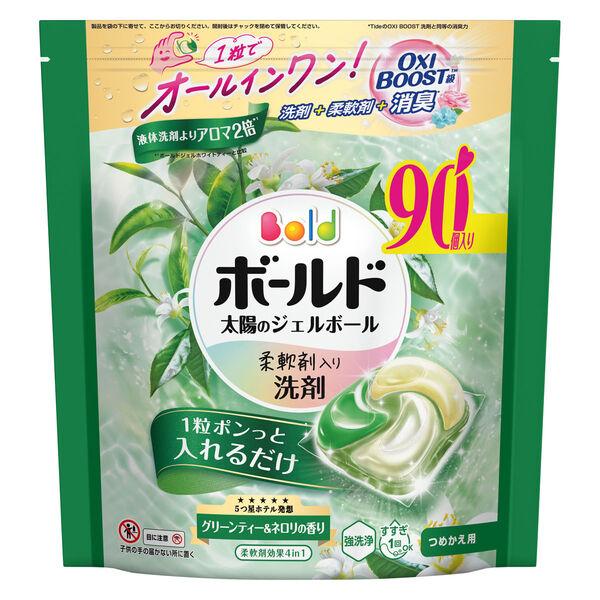 （セール）ボールド ジェルボール グリーンティー＆ネロリ 詰め替え 90個 1セット（1個×2）洗濯洗剤 P＆G