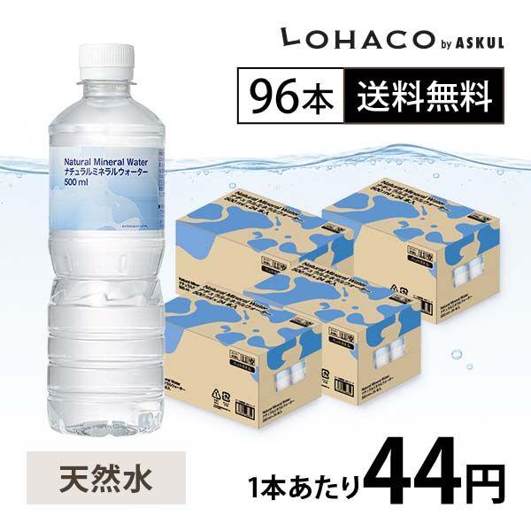 ミネラルウォーター 500ml ペットボトル 軟水 1セット（96本） オリジナル