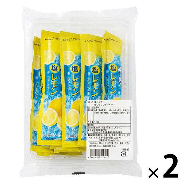 15本入凍らせて塩レモンシャーベット 1セット（1個×2） 個包装　お配り菓子　凍らせても美味しい 暑さ対策　業務用　徳用