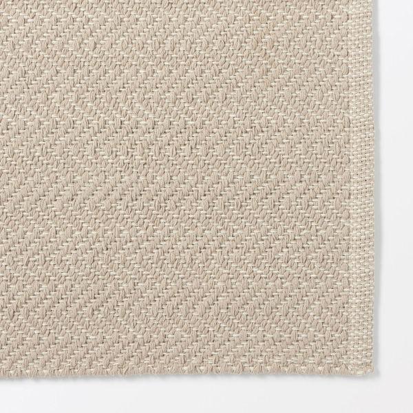無印良品 綿 手織りラグ １４０×１９５ｃｍ ベージュ 良品計画