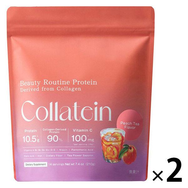 Collatein　コラテイン　コラーゲンプロテイン　ピーチティー味　1セット（1袋（210g）×2）　I-ne
