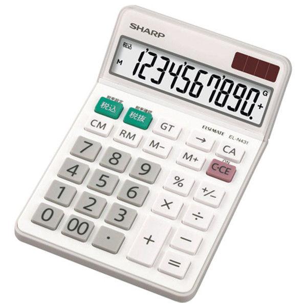 他サイト： シャープ 電卓 10桁 EL-N431Xの商品画像