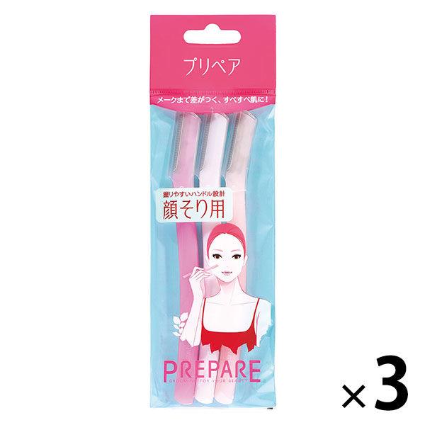 プリペア　顔そり用（L） 3本入 3袋 RN 449915　ファイントゥデイ