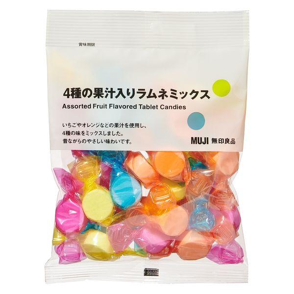 無印良品 4種の果汁入りラムネミックス 68g 良品計画