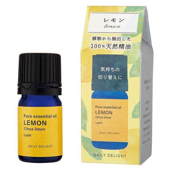 デイリーディライト エッセンシャルオイルS 100%天然精油 レモン 気持ちの切り替えに 3mL 1個 グローバルプロダクトプランニング