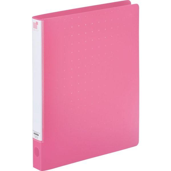 リヒトラブ CUBE FIZZ パンチレスファイルワンタッチ＜HEAVY DUTY＞ A4タテ ピンク F7032-12 1セット(2冊)