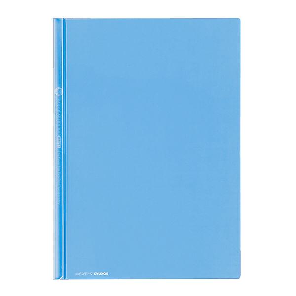コクヨ　レールクリヤーホルダー＜カラーズ＞(PET)　A4タテ　約20枚収容　スカイブルー　　フ-TPC760B　1セット(10冊)