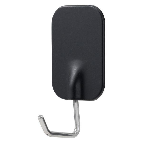 他サイト： レック 粘着ツールフックワイド（大） ブラック 耐荷重2kg H00437 1パック（3個）の商品画像