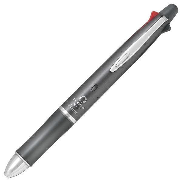 他サイト： パイロット 多機能ボールペン ドクターグリップ4+1 極細 0.5mm 4色ボールペン+シャープ グレー軸 BKHDF1SEF-GY 1本の商品画像