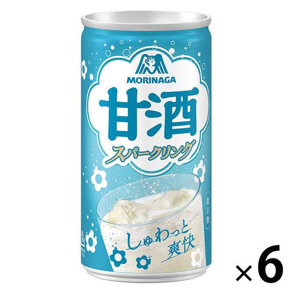 森永製菓 甘酒スパークリング 190ml 1セット（6缶）