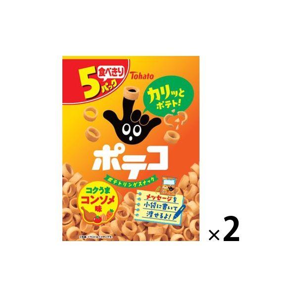 5Pポテコ コンソメ味 95g（19g×5袋） 1セット（1袋×2） 東ハト スナック菓子