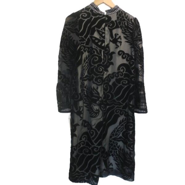 【新古品】【未使用】VIVIENNE TAM　ヴィヴィアンタム　ワンピース　レディース　38　黒　タグ付き　日本製