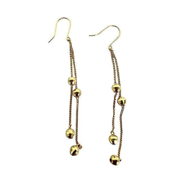 【中古】K18　 ピアス　ゴールドアクセサリー　ジュエリー　重量約0.9g　金アクセサリー