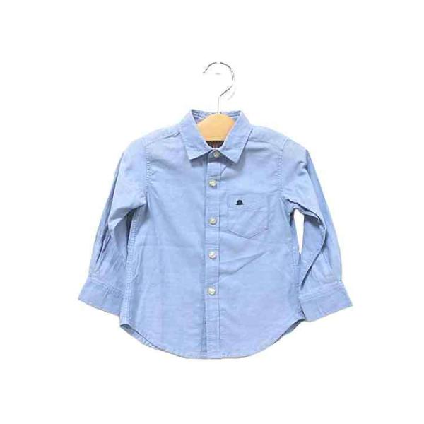 【ブランド/メーカー】GREENLABEL　RELAXING　グリーンリラクシング【カテゴリ】トップス 【色】ライトブルー【サイズ】 105【素材】画像参照 【状態】USED【コメント】　　こちらは中古品です。※襟元に若干黄ばみあり。※写真...