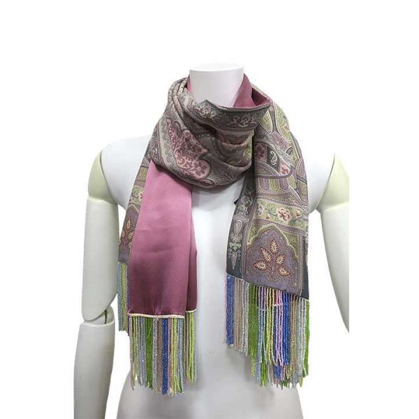 ETRO（エトロ） 【中古】ETRO 小物 ストール ビーズ シルク ウール