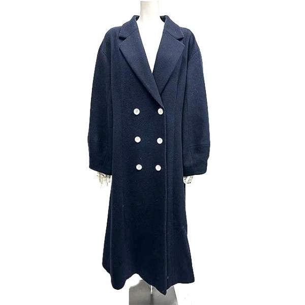 レリアン　ダークネイビー ベビーアルパカロングコート　13+ 大きいサイズ レリアン ダークネイビー ベビーアルパカロングコート 13+ 大きい