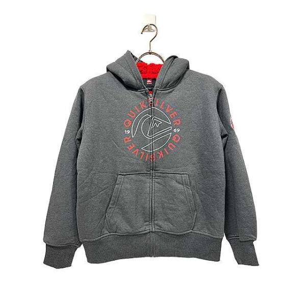 【ブランド/メーカー】QUIKSILVER クイックシルバー【カテゴリ】子供服【色】グレー【サイズ】 7〜8歳【素材】画像参照 【状態】USED【コメント】　　こちらは中古品です。　　袖に薄っすら毛羽立ちあり。※写真のイメージが商品と異なる...
