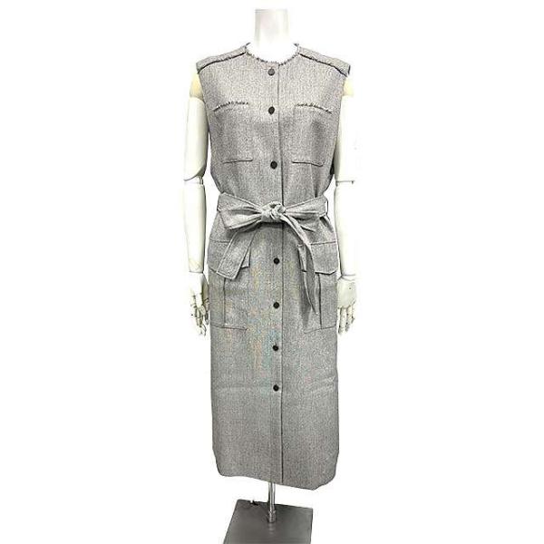 【中古】【美品】allureville　アルアバイル　レディース　メランジミニヘリンボンジレワンピース　2サイズ　定価52800円