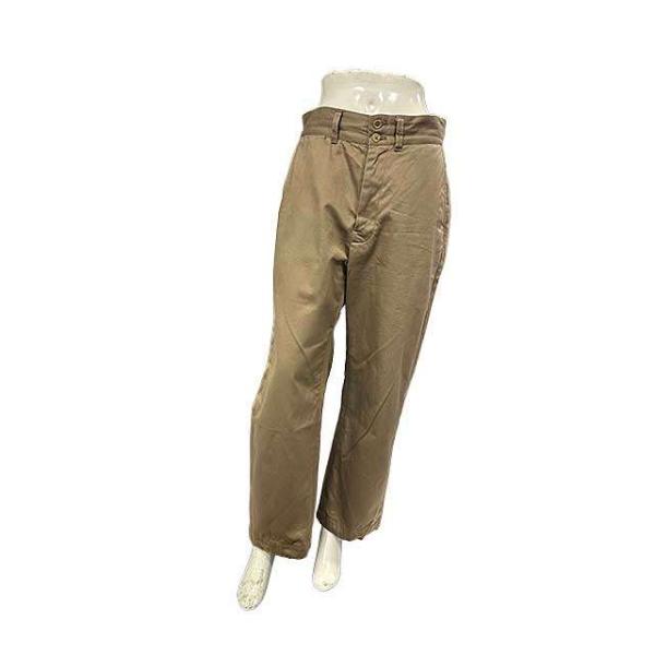 【中古】45R　フォーティーファイブ　パンツ　ベージュ　日本製　綿100％　チノパンツ　ワイドパンツ