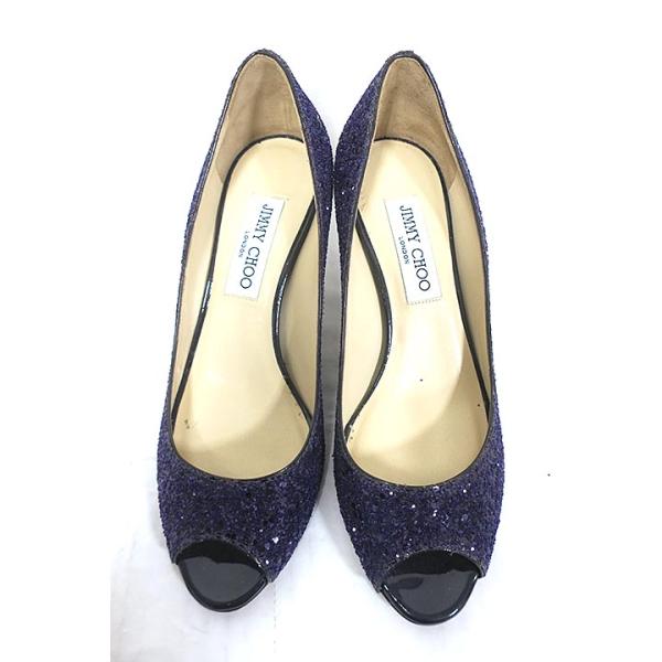 新品未使用 JIMMY CHOO シルクパンプス36size パープルAIR