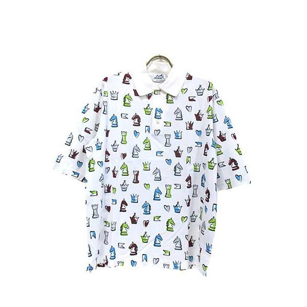 HERMES ポロシャツ HERMES エルメス ポロシャツ Broderie H 「H」刺繍 H072325HA メンズ