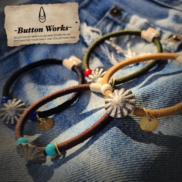 Button Works シルバーコンチョヘアゴム BUTTON WORKS ボタン