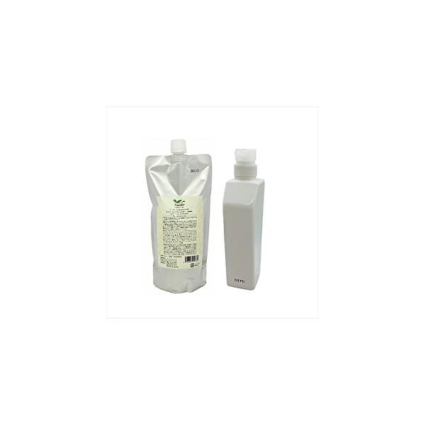 デミ ユント シャンプー シルキー 500mL(詰替) + デミ空容器付き 送料無料 BC-T V-2