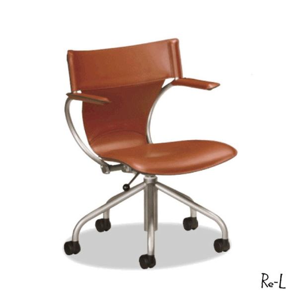 Karimoku カリモクデスクチェアー合成皮革張デスクチェアー ブラウン 茶色 Xt4330vj Smtb Tk 送料無料