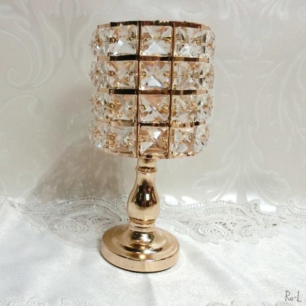 キャンドルホルダー スクエアビーズ ゴールド ディスプレイ おしゃれ エレガント クラシック ご注文で当日配送 Rehm 6795sq