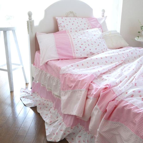 プリンセスルームシリーズ 寝具4点セット ホワイトローズ シングルサイズ 公式ショップ ベッド ベッドカバー ピローケース 布団カバー Rebmg Cd S 枕カバー