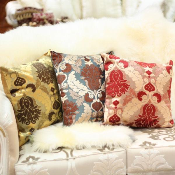 クッション レッド グリーン イエロー 3色より選択可 北欧 おしゃれ 姫系 可愛い かわいい 正方形