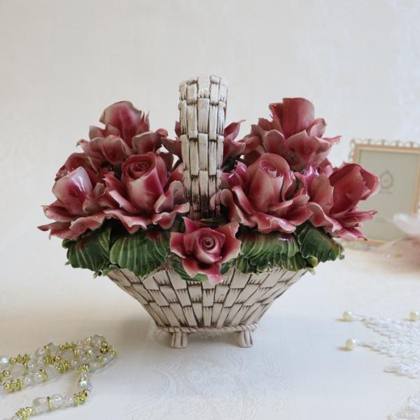 激安通販ショッピング イタリア製 陶花 ハンドメイド 花 花束 送料無料 Rej4 A155t 陶器 造花